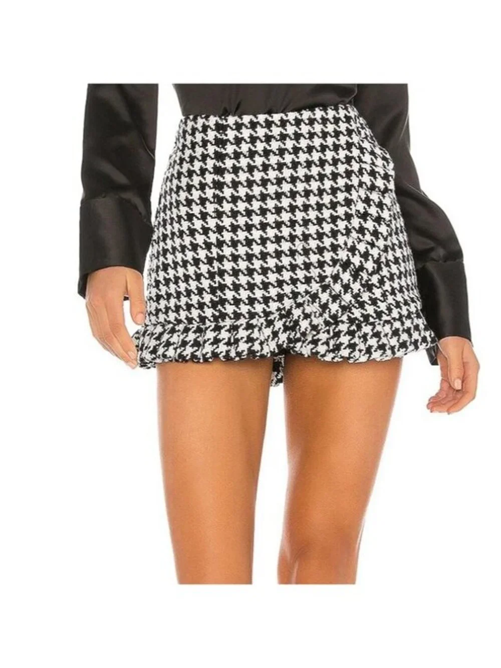 Lovers and Friends Future Skort in Black & White
